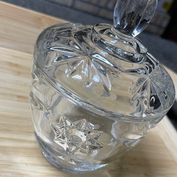 Anchor Hocking Star of David sugar / candy bowl - Picture 2 of 5